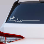 Load image into Gallery viewer, Autós matrica - Motivációs szöveg - relax