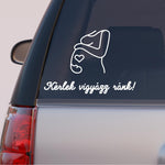 Load image into Gallery viewer, Autós matrica - Baby on Board - sárga-fekete