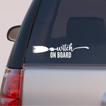 Load image into Gallery viewer, Autós matrica - BOSZORKÁNYOS - witch on board