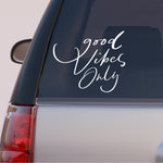 Load image into Gallery viewer, Autós matrica - Motivációs szöveg - Good Vibes