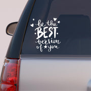 Autós matrica - Motivációs szöveg -  Best Version