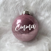 Karácsonyi gömbök - RoseGold (8cm)