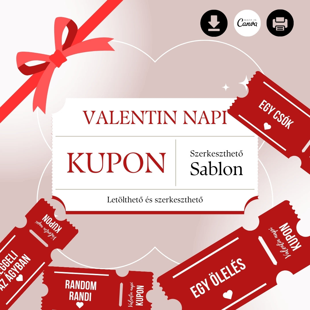 Austin Kupon LOVE Kupon - Letölthető és szerkeszthető Valentin napi Kupon (canva sa ...
