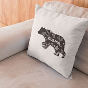 Párnahuzatra vasalható matrica - Mama maci