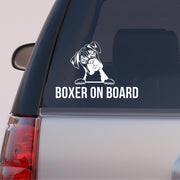 Autós matrica - BOXER on Board - Kutyás matrica