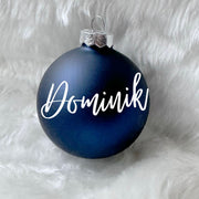 Karácsonyi gömbök - Névre szóló - 6cm - Kék