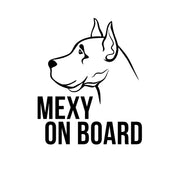 Autós kutyás matrica - SAJÁT NÉVVEL ÉS -FAJTA FIGURÁVAL