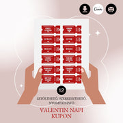 LOVE Kupon - Letölthető és szerkeszthető Valentin napi Kupon (canva sablon)