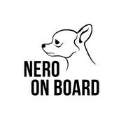 Autós kutyás matrica - SAJÁT NÉVVEL ÉS -FAJTA FIGURÁVAL