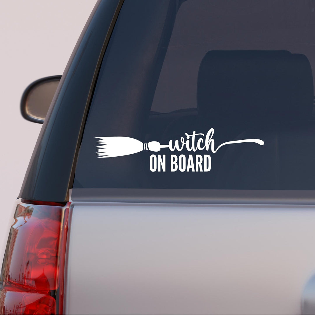 Autós matrica - BOSZORKÁNYOS - witch on board