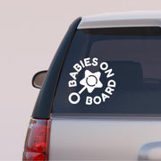 Autós matrica - BABY ON BOARD - baba csörgő