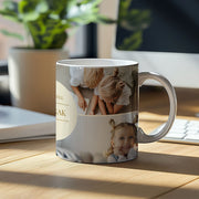 Fényképes Bögre – Egyedi Ajándék, Tele Emlékekkel! ☕ (4 képes középen kör)