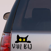 Autós matrica - Van Baj -macskás