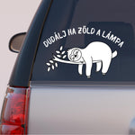 Load image into Gallery viewer, Autós matrica - Lajhár - Szólj ha zöld a lámpa
