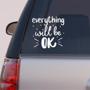 Autós matrica - Motivációs szöveg - Minden ok!