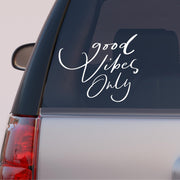 Autós matrica - Motivációs szöveg - Good Vibes