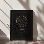 Load image into Gallery viewer, Star Map Gold Foil - Arany bevonatos csillagtérkép születési eseményhez
