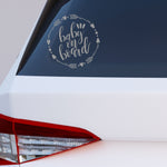 Load image into Gallery viewer, Autós matrica - baby on board boho style
